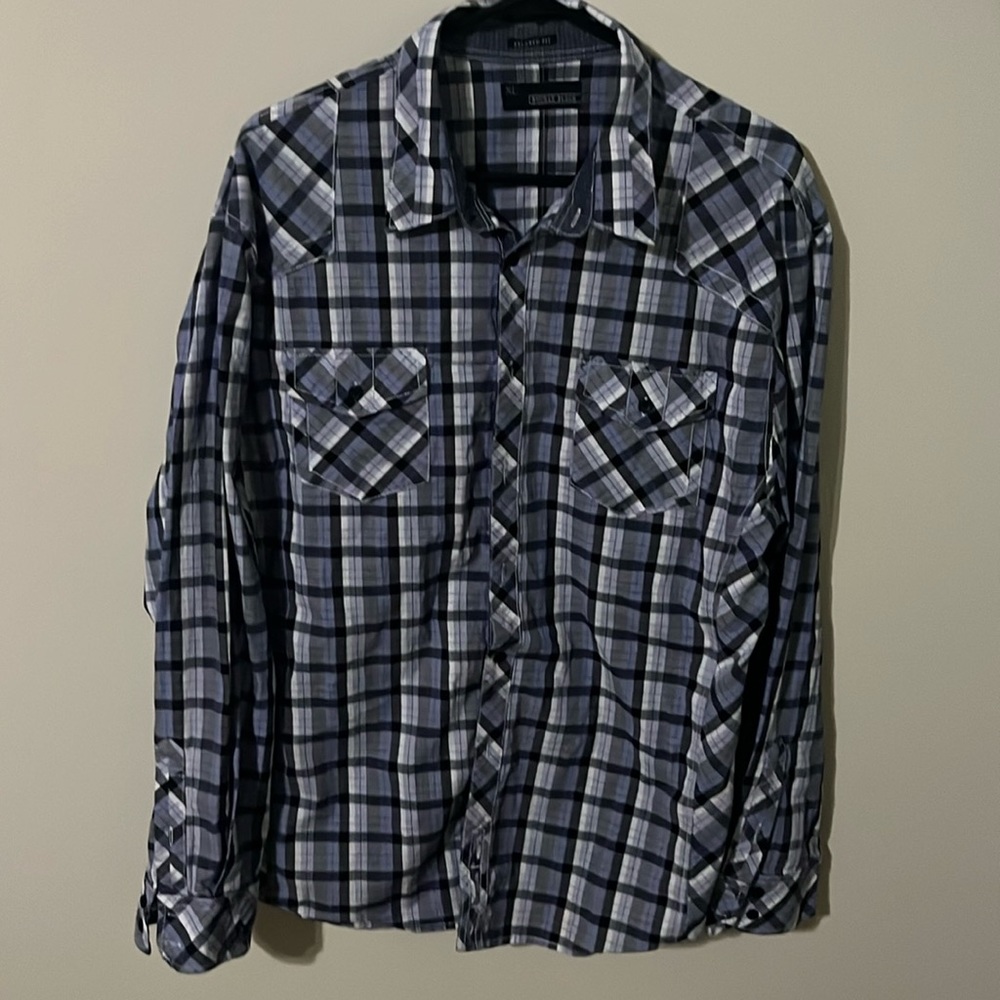 Buckle Black Long Sleeve Shirt